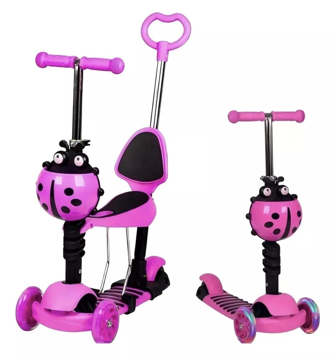 Patineta Scooter 2 en 1 Infantil Mariquita