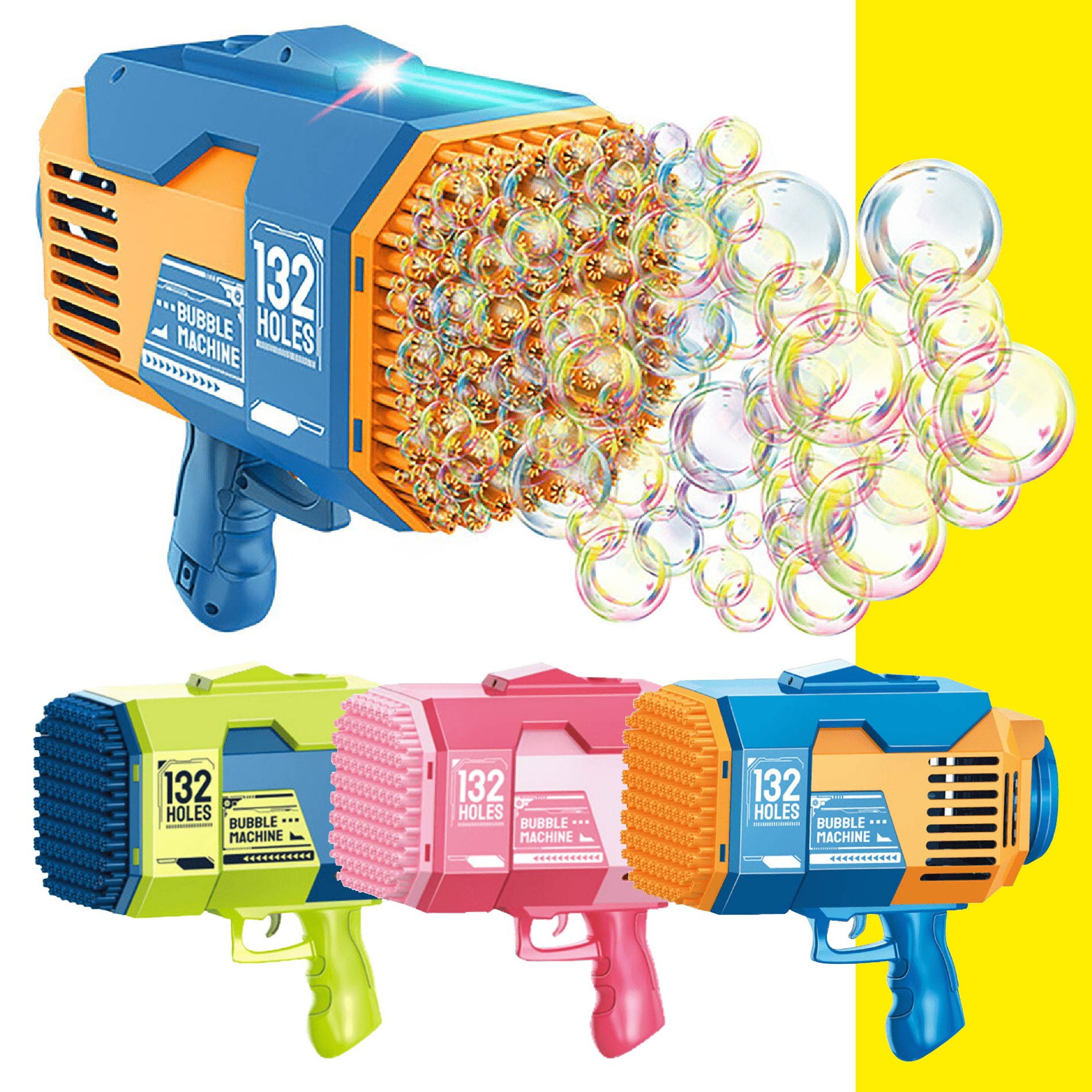 Bazooka De Burbujas De 132 Hoyos