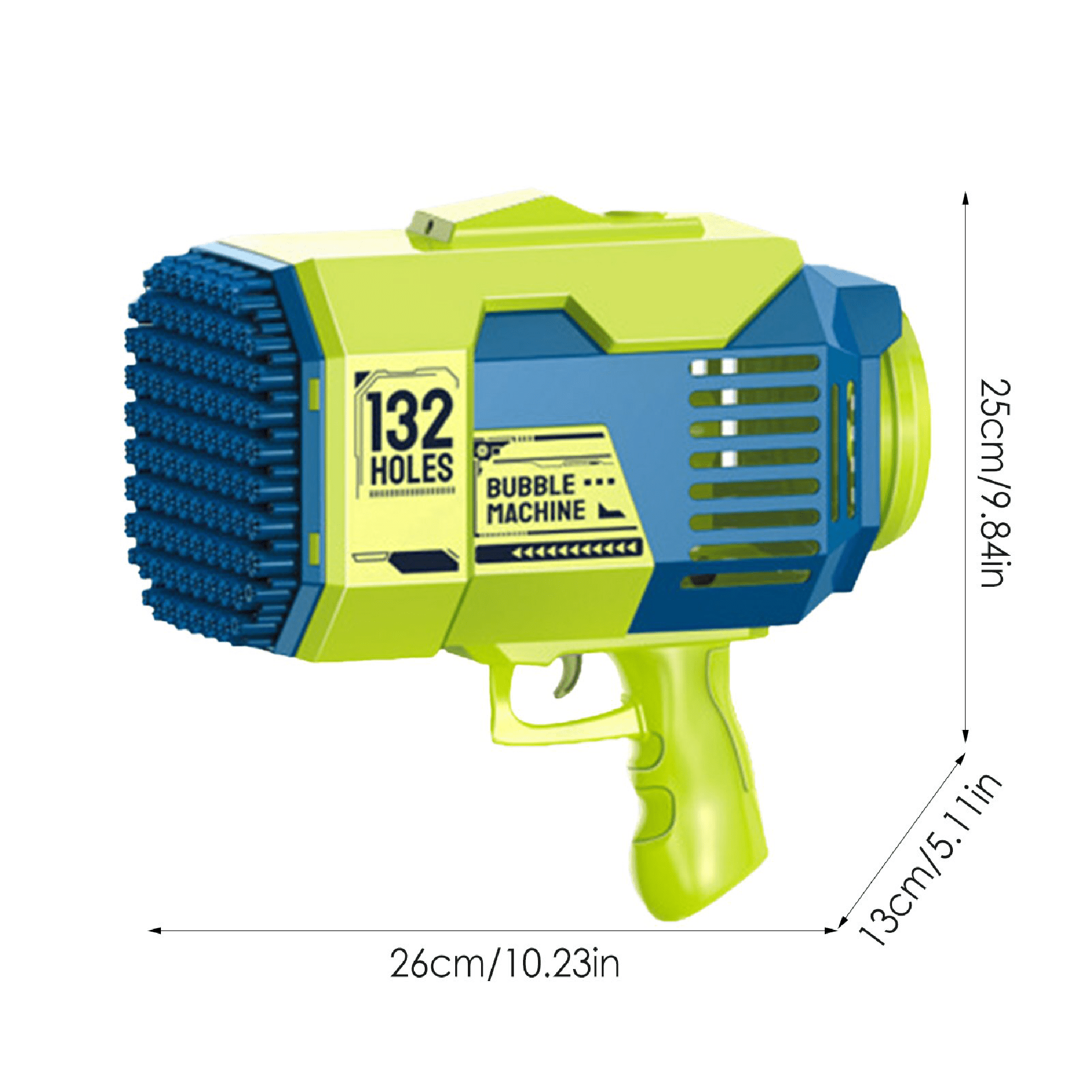 Bazooka De Burbujas De 132 Hoyos